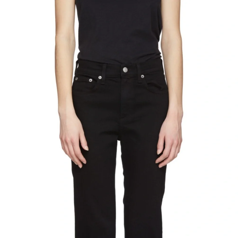 rag & bone Black Stovepipe Jeans - Picture 4 of 8